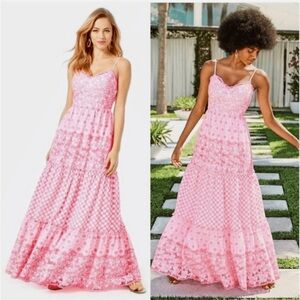 Lilly Pulitzer Garden Gate Eyelet Kyla Maxi Dress